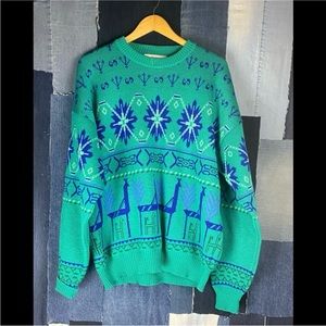 Vintage Grandpa Pure Virgin Wool Knitted Sweater